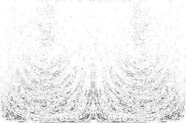 Grunge dikey olarak simetrik siyah beyaz doku. Tek renkli yıpranmış kaplama deseni. 