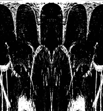 Siyah beyaz dokusunda sıkıntılı bir arka plan. soyut vektör illüstrasyonu. 