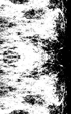 Siyah beyaz dokusunda sıkıntılı bir arka plan. soyut vektör illüstrasyonu. 