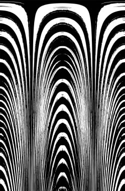 Grunge dikey olarak simetrik siyah beyaz doku. Tek renkli yıpranmış kaplama deseni. 