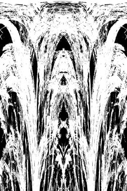 Siyah beyaz dokusunda sıkıntılı bir arka plan. soyut vektör illüstrasyonu. 