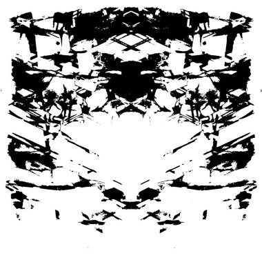 Siyah beyaz dokusunda sıkıntılı bir arka plan. soyut vektör illüstrasyonu. 