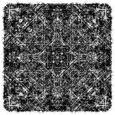 Siyah beyaz dokusunda sıkıntılı bir arka plan. soyut vektör illüstrasyonu. 