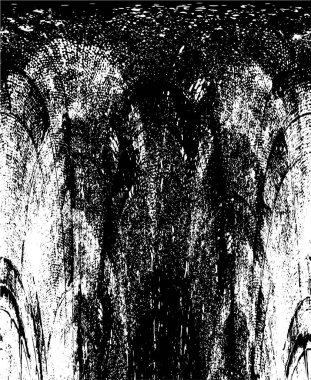 Siyah beyaz dokusunda sıkıntılı bir arka plan. soyut vektör illüstrasyonu. 