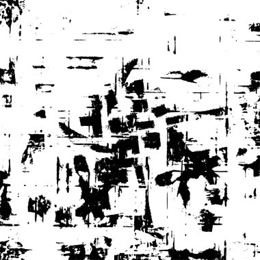 Siyah beyaz dokusunda sıkıntılı bir arka plan. soyut vektör illüstrasyonu. 