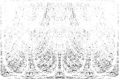 Grunge dikey olarak simetrik siyah beyaz doku. Tek renkli yıpranmış kaplama deseni. 