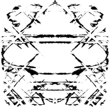 Siyah beyaz dokusunda sıkıntılı bir arka plan. soyut vektör illüstrasyonu. 