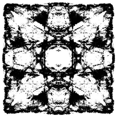 Siyah beyaz dokusunda sıkıntılı bir arka plan. soyut vektör illüstrasyonu. 