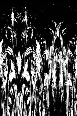 Siyah beyaz dokusunda sıkıntılı bir arka plan. soyut vektör illüstrasyonu. 