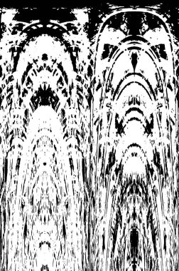 Siyah beyaz dokusunda sıkıntılı bir arka plan. soyut vektör illüstrasyonu. 