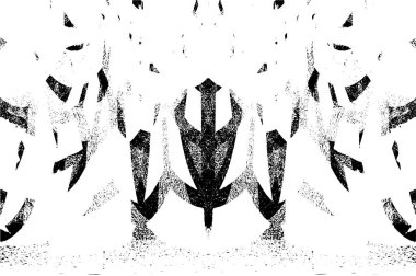 Siyah beyaz dokusunda sıkıntılı bir arka plan. soyut vektör illüstrasyonu. 