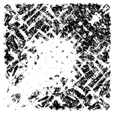 Siyah beyaz dokusunda sıkıntılı bir arka plan. soyut vektör illüstrasyonu. 