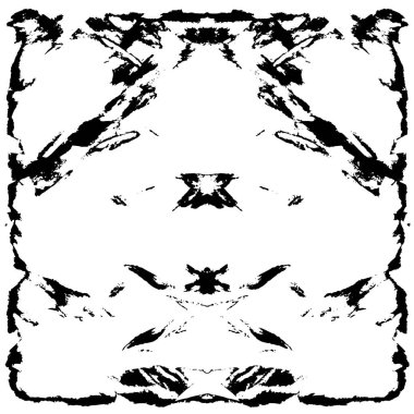 Siyah beyaz dokusunda sıkıntılı bir arka plan. soyut vektör illüstrasyonu. 