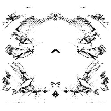 Siyah beyaz dokusunda sıkıntılı bir arka plan. soyut vektör illüstrasyonu. 