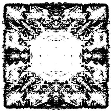 Siyah beyaz dokusunda sıkıntılı bir arka plan. soyut vektör illüstrasyonu. 