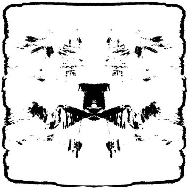 Siyah beyaz dokusunda sıkıntılı bir arka plan. soyut vektör illüstrasyonu. 