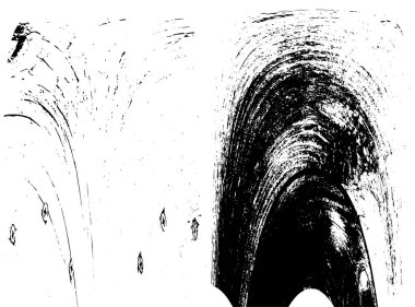 Siyah beyaz dokusunda sıkıntılı bir arka plan. soyut vektör illüstrasyonu. 