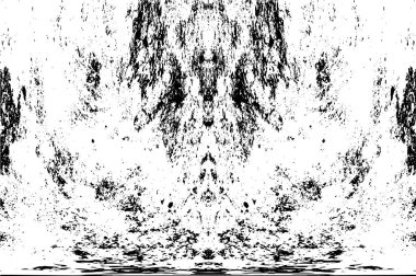 Siyah beyaz dokusunda sıkıntılı bir arka plan. soyut vektör illüstrasyonu. 