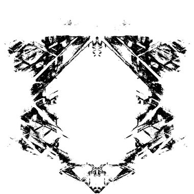 Siyah beyaz dokusunda sıkıntılı bir arka plan. soyut vektör illüstrasyonu. 