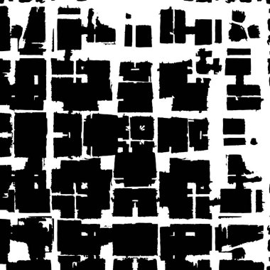 Siyah beyaz dokusunda sıkıntılı bir arka plan. soyut vektör illüstrasyonu. 