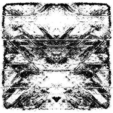 Siyah beyaz dokusunda sıkıntılı bir arka plan. soyut vektör illüstrasyonu. 