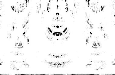 Siyah beyaz dokusunda sıkıntılı bir arka plan. soyut vektör illüstrasyonu. 