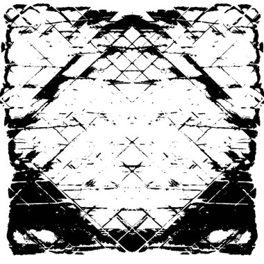 Siyah beyaz dokusunda sıkıntılı bir arka plan. soyut vektör illüstrasyonu. 