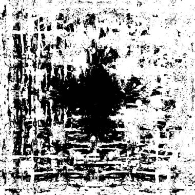 Siyah beyaz dokusunda sıkıntılı bir arka plan. soyut vektör illüstrasyonu. 