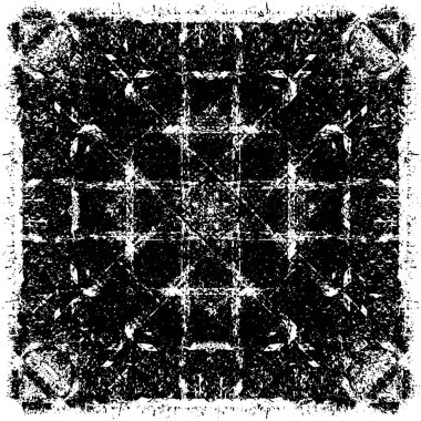 Siyah beyaz dokusunda sıkıntılı bir arka plan. soyut vektör illüstrasyonu. 