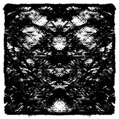 Siyah beyaz dokusunda sıkıntılı bir arka plan. soyut vektör illüstrasyonu. 