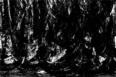 Siyah beyaz dokusunda sıkıntılı bir arka plan. soyut vektör illüstrasyonu. 