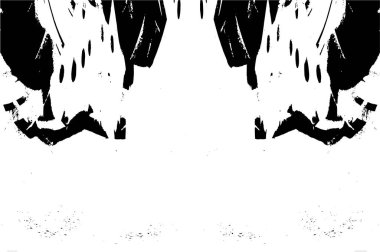 Siyah beyaz dokusunda sıkıntılı bir arka plan. soyut vektör illüstrasyonu. 