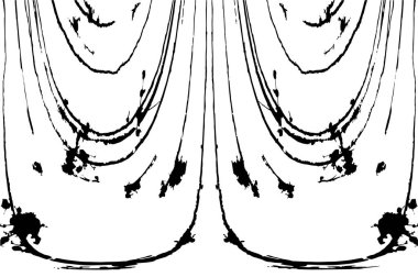 Siyah beyaz dokusunda sıkıntılı bir arka plan. soyut vektör illüstrasyonu. 