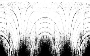 Grunge dikey olarak simetrik siyah beyaz doku. Tek renkli yıpranmış kaplama deseni. 