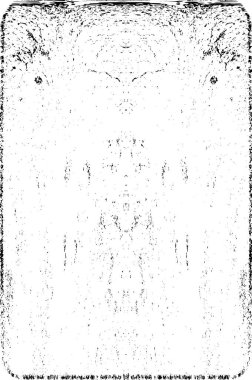 Grunge dikey olarak simetrik siyah beyaz doku. Tek renkli yıpranmış kaplama deseni. 