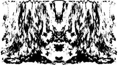 Grunge dikey olarak simetrik siyah beyaz doku. Tek renkli yıpranmış kaplama deseni. 