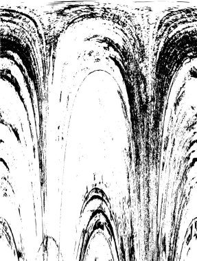 Grunge üst üste biniyor. Soyut siyah-beyaz vektör arkaplanı. Çatlak, leke ve noktalarda kirli desenli tek renkli klasik yüzey. Karanlık korku tarzında eski bir duvar.