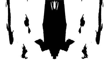 Grunge üst üste biniyor. Soyut siyah-beyaz vektör arkaplanı. Çatlak, leke ve noktalarda kirli desenli tek renkli klasik yüzey. Karanlık korku tarzında eski bir duvar.