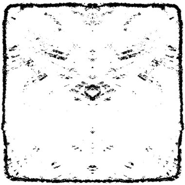 Grunge üst üste biniyor. Soyut siyah-beyaz vektör arkaplanı. Çatlak, leke ve noktalarda kirli desenli tek renkli klasik yüzey. Karanlık korku tarzında eski bir duvar.