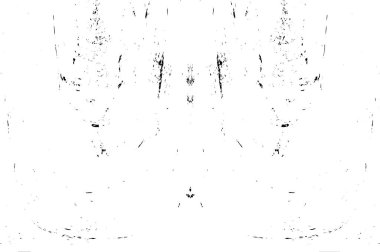 Grunge üst üste biniyor. Soyut siyah-beyaz vektör arkaplanı. Çatlak, leke ve noktalarda kirli desenli tek renkli klasik yüzey. Karanlık korku tarzında eski bir duvar.