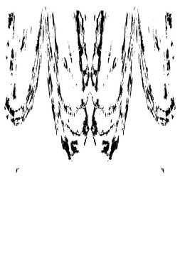 Grunge üst üste biniyor. Soyut siyah-beyaz vektör arkaplanı. Çatlak, leke ve noktalarda kirli desenli tek renkli klasik yüzey. Karanlık korku tarzında eski bir duvar.