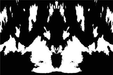 Grunge üst üste biniyor. Soyut siyah-beyaz vektör arkaplanı. Çatlak, leke ve noktalarda kirli desenli tek renkli klasik yüzey. Karanlık korku tarzında eski bir duvar.