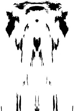 Grunge üst üste biniyor. Soyut siyah-beyaz vektör arkaplanı. Çatlak, leke ve noktalarda kirli desenli tek renkli klasik yüzey. Karanlık korku tarzında eski bir duvar.