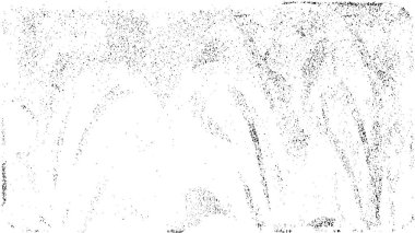 Grunge üst üste biniyor. Soyut siyah-beyaz vektör arkaplanı. Çatlak, leke ve noktalarda kirli desenli tek renkli klasik yüzey. Karanlık korku tarzında eski bir duvar.