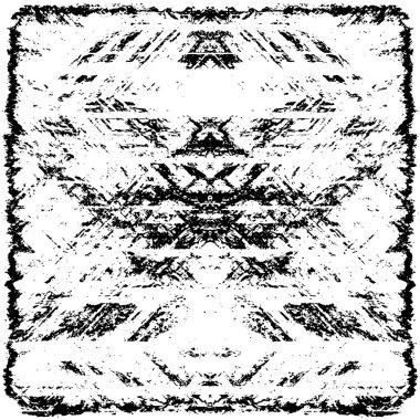 Grunge üst üste biniyor. Soyut siyah-beyaz vektör arkaplanı. Çatlak, leke ve noktalarda kirli desenli tek renkli klasik yüzey. Karanlık korku tarzında eski bir duvar.