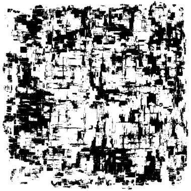 Grunge üst üste biniyor. Soyut siyah-beyaz vektör arkaplanı. Çatlak, leke ve noktalarda kirli desenli tek renkli klasik yüzey. Karanlık korku tarzında eski bir duvar.