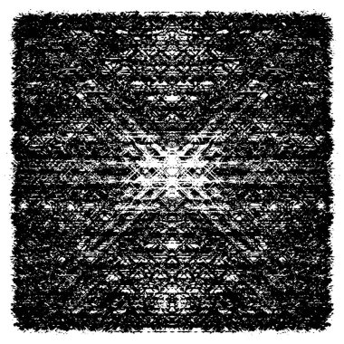 Grunge üst üste biniyor. Soyut siyah-beyaz vektör arkaplanı. Çatlak, leke ve noktalarda kirli desenli tek renkli klasik yüzey. Karanlık korku tarzında eski bir duvar.