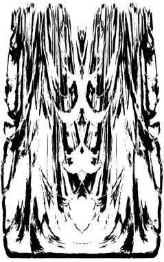 Grunge üst üste biniyor. Soyut siyah-beyaz vektör arkaplanı. Çatlak, leke ve noktalarda kirli desenli tek renkli klasik yüzey. Karanlık korku tarzında eski bir duvar.