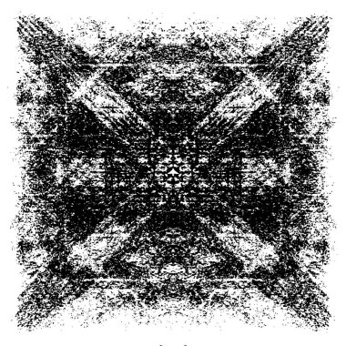 Grunge üst üste biniyor. Soyut siyah-beyaz vektör arkaplanı. Çatlak, leke ve noktalarda kirli desenli tek renkli klasik yüzey. Karanlık korku tarzında eski bir duvar.