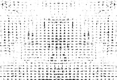 Grunge üst üste biniyor. Soyut siyah-beyaz vektör arkaplanı. Çatlak, leke ve noktalarda kirli desenli tek renkli klasik yüzey. Karanlık korku tarzında eski bir duvar.